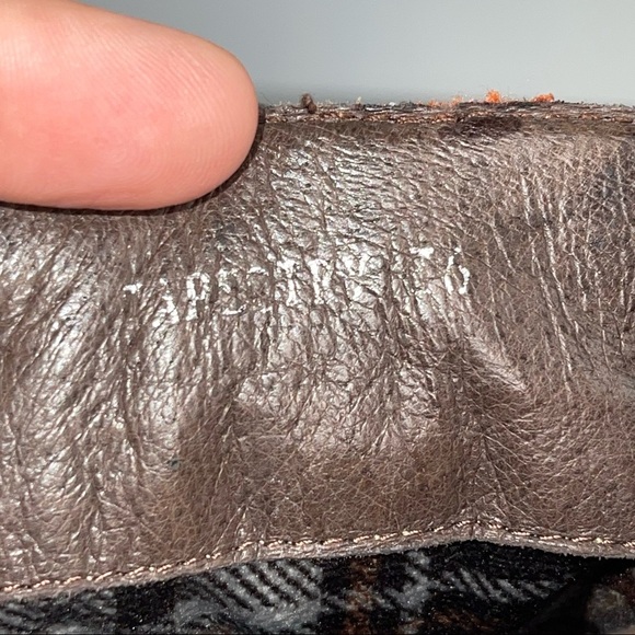 Spring Step Tapestry Woven Mid Calf Boho Western Boot Brown Leather - Picture 13 of 17